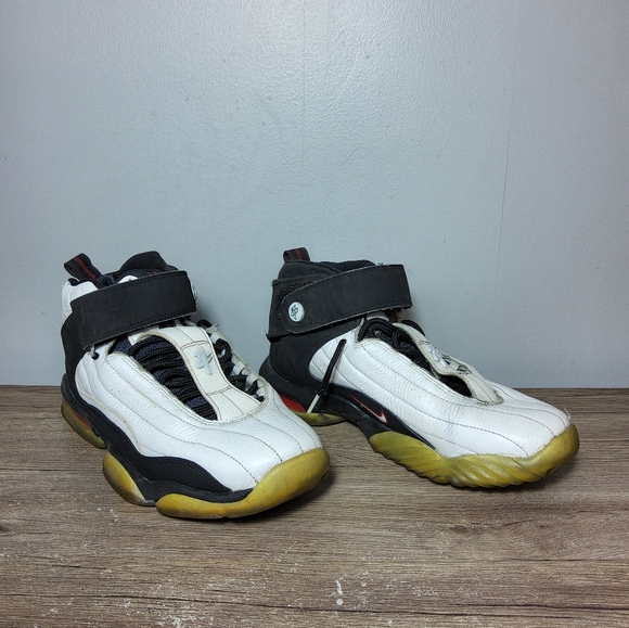 Nike Air Penny IV 'True Red' White/Black 864018-101 (2016) Size 9.5 - Picture 3 of 8